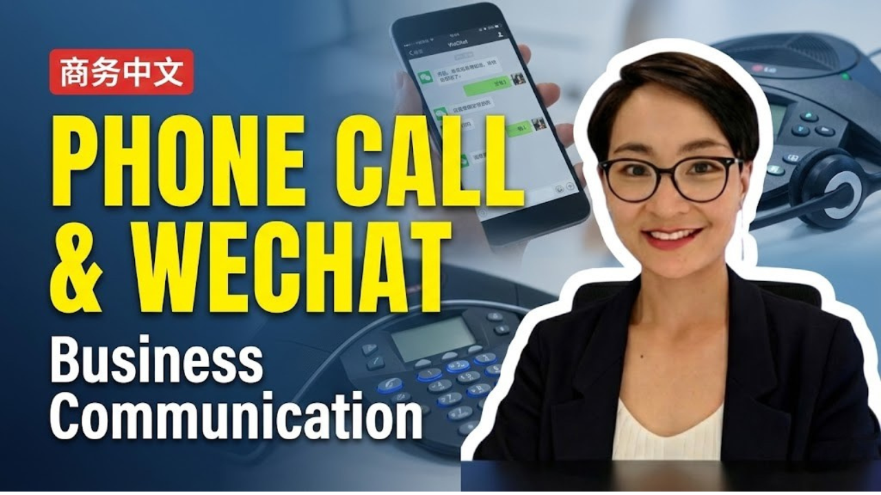 商务中文 |＃08 电话和微信联系 Business Chinese Live · Phone Calls & WeChat Communication