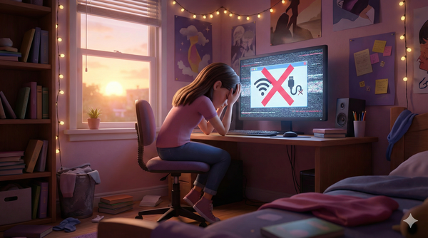 电脑坏了，屏幕出现错误提示。