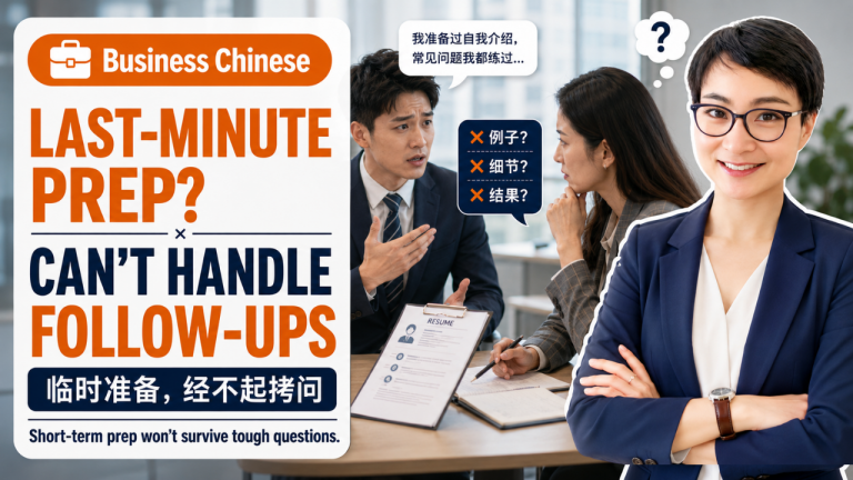 The “Last-Minute” Trap: Why One Week is Never EnoughCN: 别等机会降临才准备：突击一周的中文面试，为何经不起考验？
